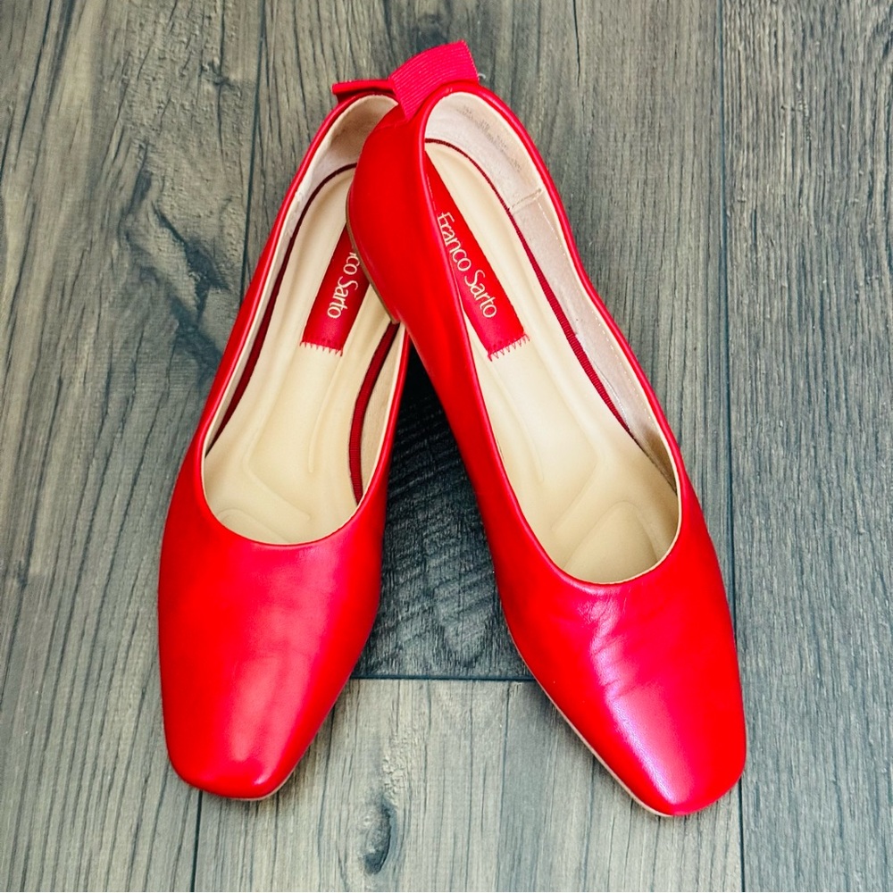 Franco Sarto, Red Vana Ballet Flats, Size 7M